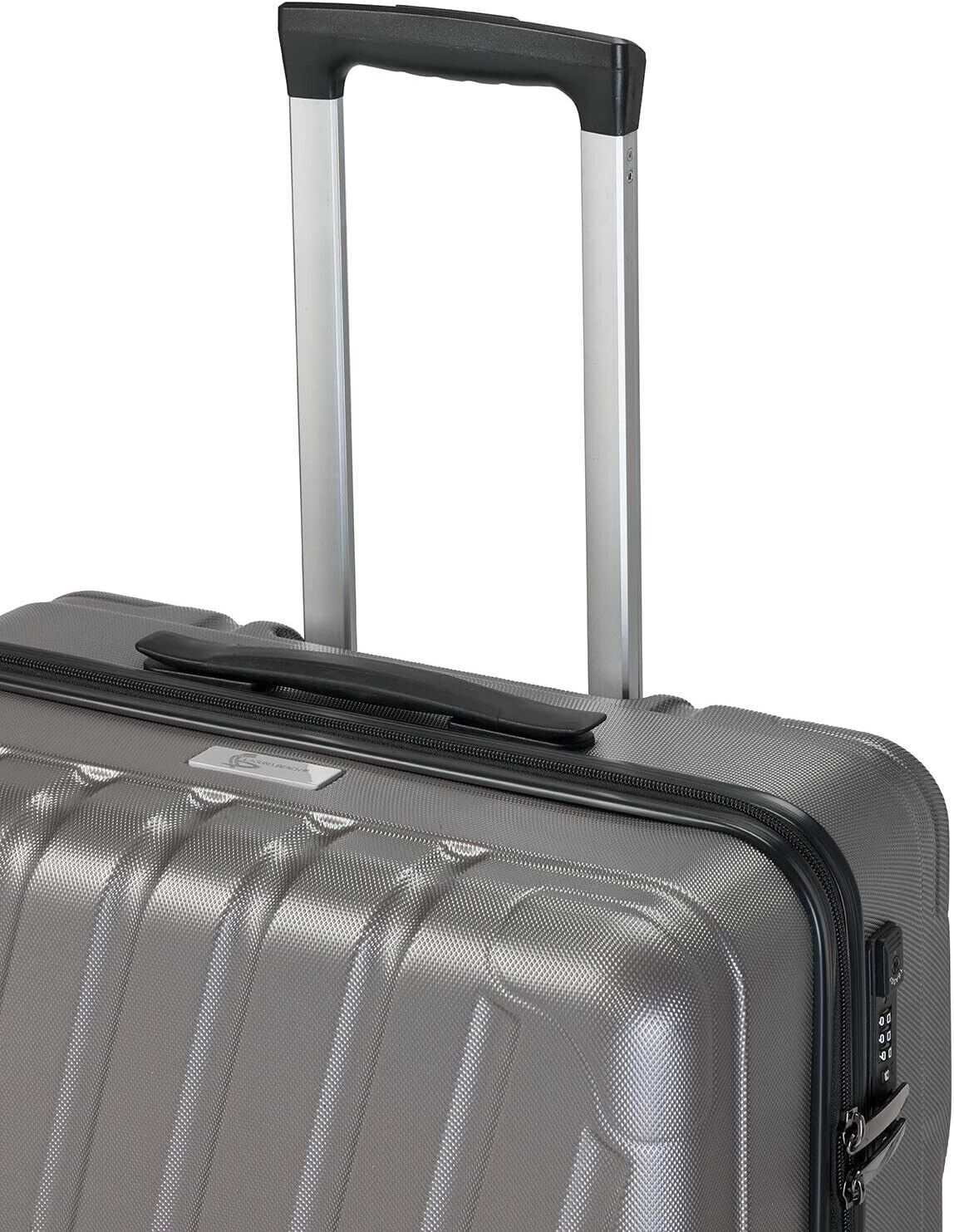 Hartschalenkoffer groß Trolley Rollkoffer Reisekoffer TSA Schloss (XL)