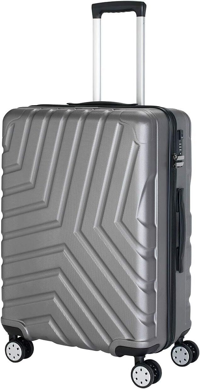 Hartschalenkoffer groß Trolley Rollkoffer Reisekoffer TSA Schloss (XL)