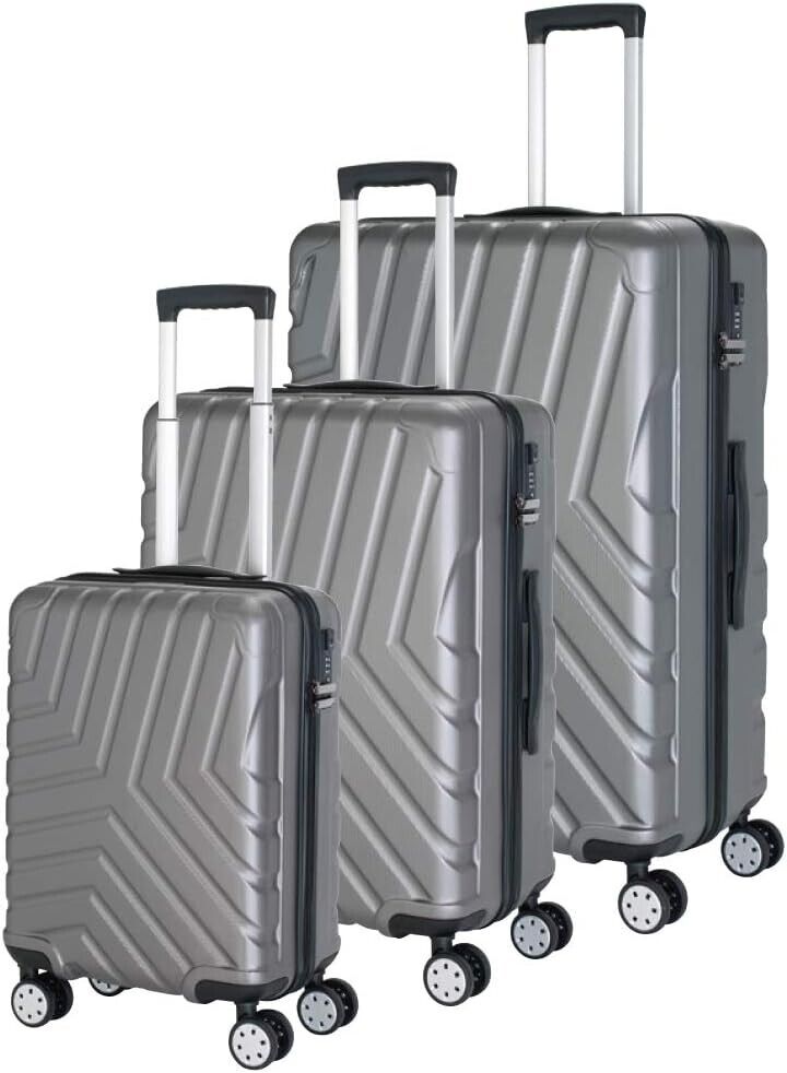 Hartschalenkoffer groß Trolley Rollkoffer Reisekoffer TSA Schloss (XL)