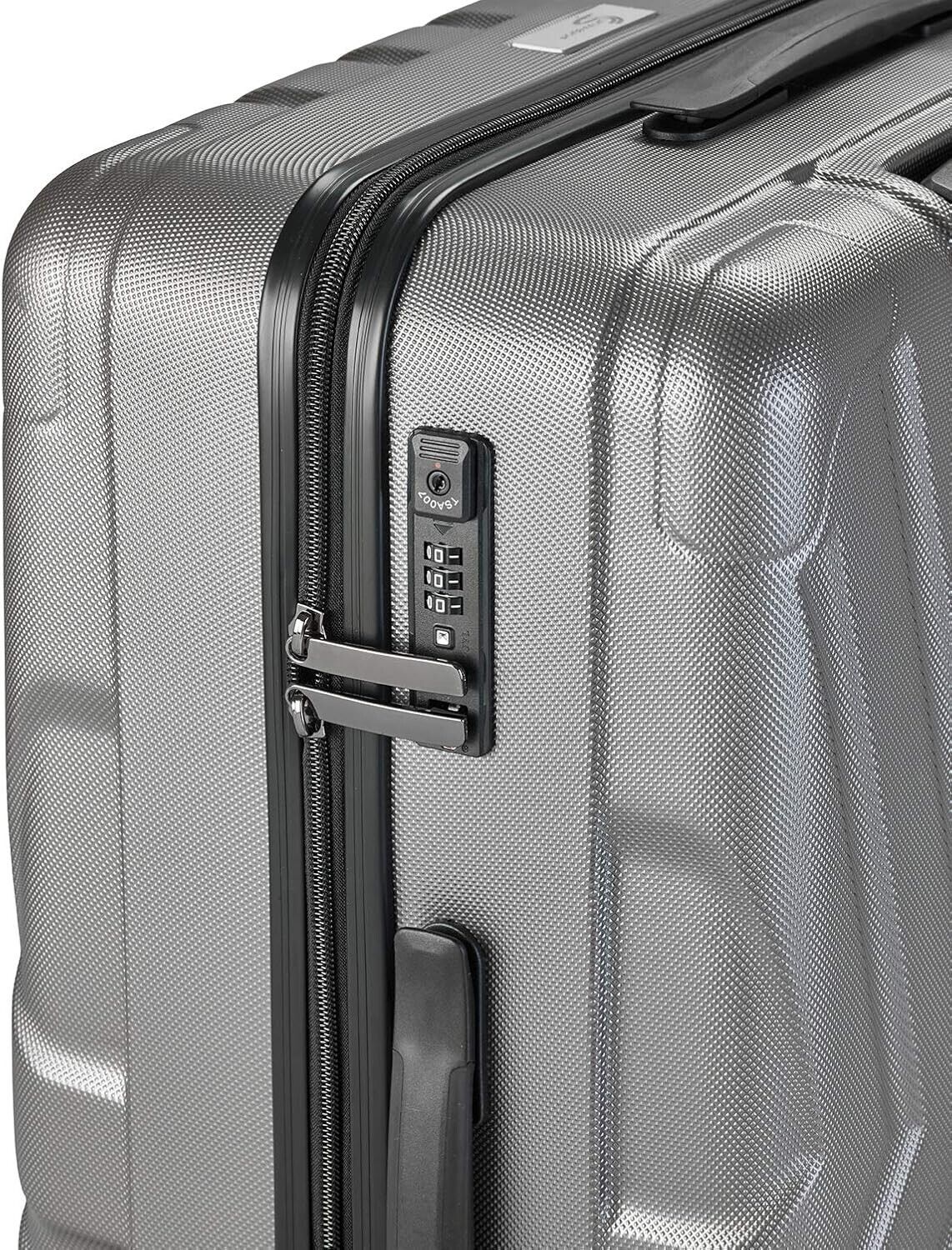 Hartschalenkoffer groß Trolley Rollkoffer Reisekoffer TSA Schloss (XL)